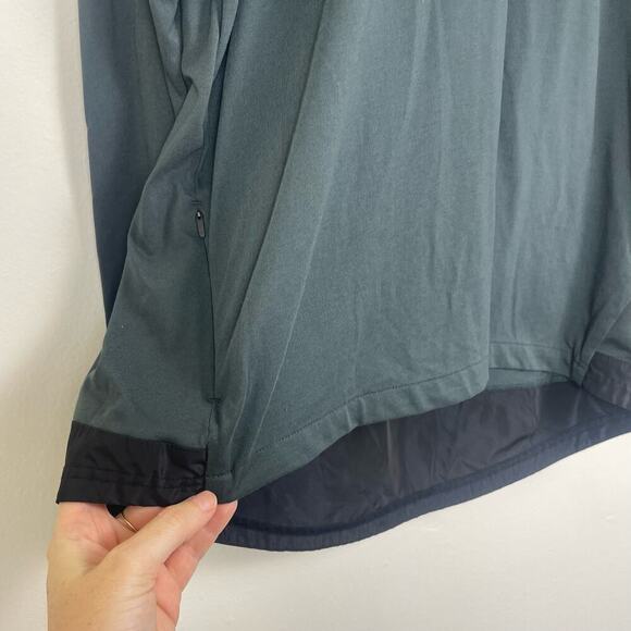 Nike men’s army green coal long sleeve tee with zipper pocket size XL - Picture 2 of 7